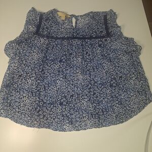 Floral Blue Mini Dress